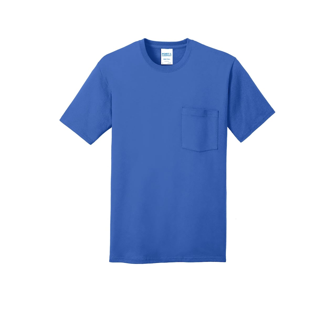 Port & Company® Core Cotton Pocket Adult T-Shirt
